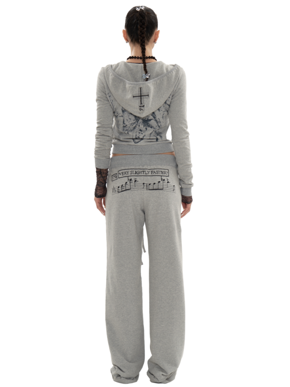 Stressed Musician Pants In Melange Grey