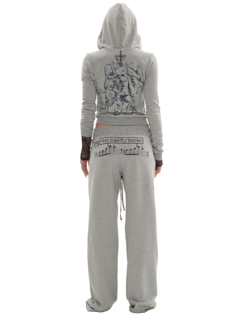 Stressed Musician Pants In Melange Grey