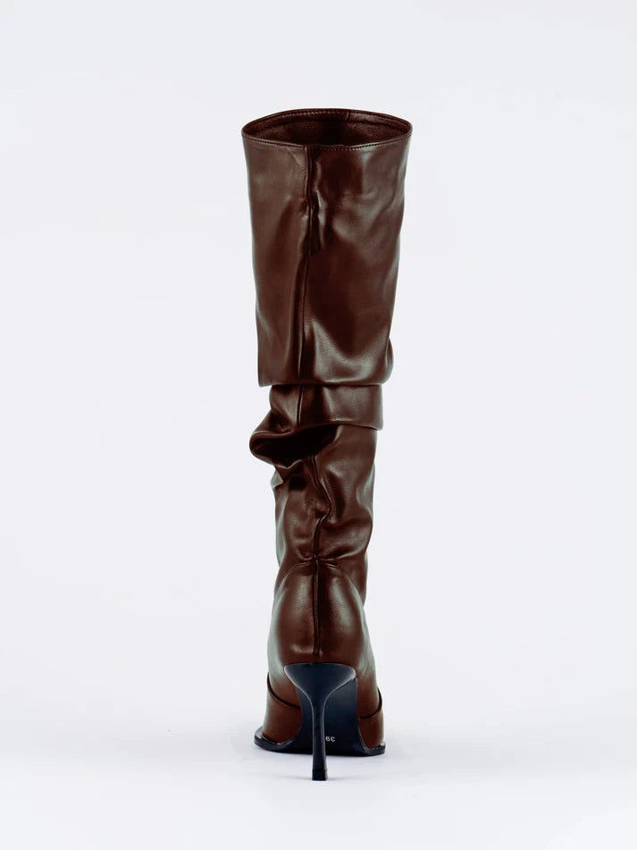 Kandra knee High Boots-Brown Sugar