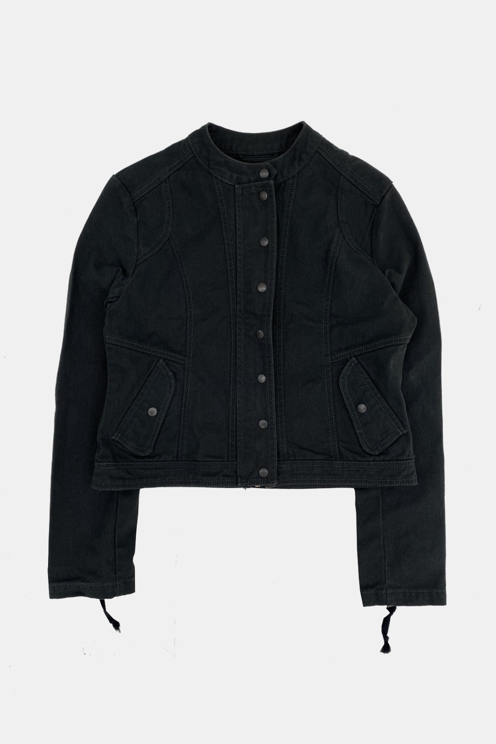 Washed Biker Jacket (Dark Grey)