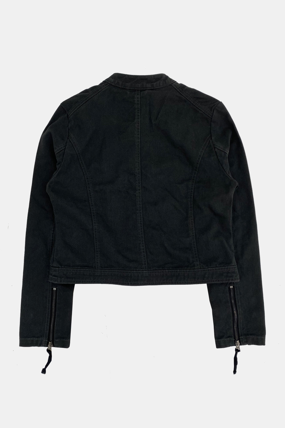 Washed Biker Jacket (Dark Grey)