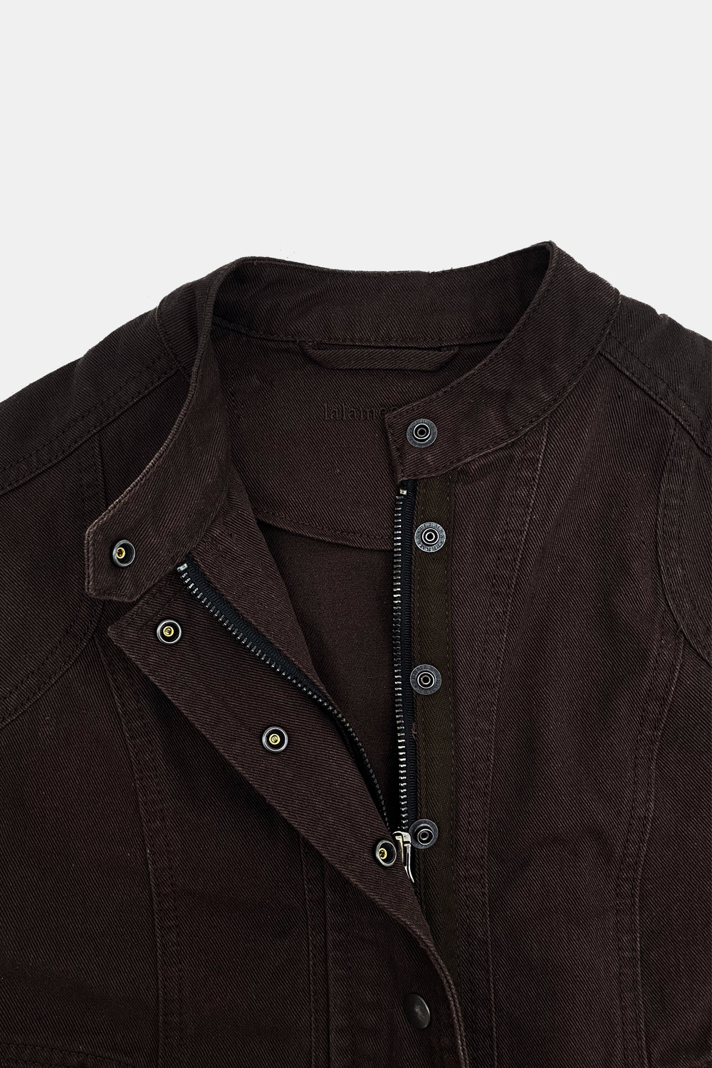 Washed Biker Jacket (Brown)