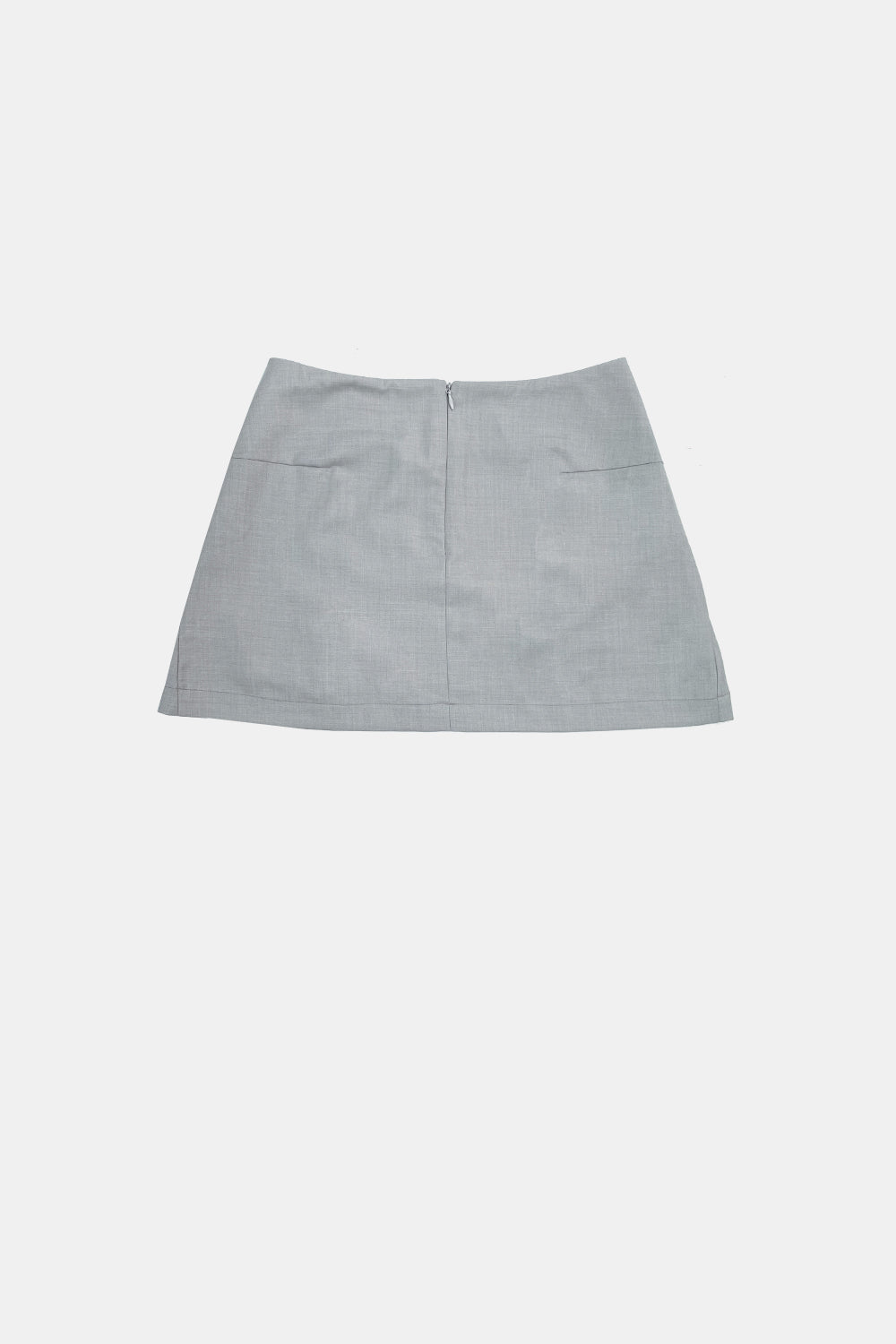 Horizon Dart Mini Skirt (Light Grey)