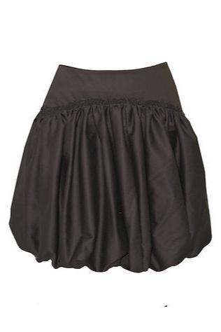 Deep Choco Balloon Skirt