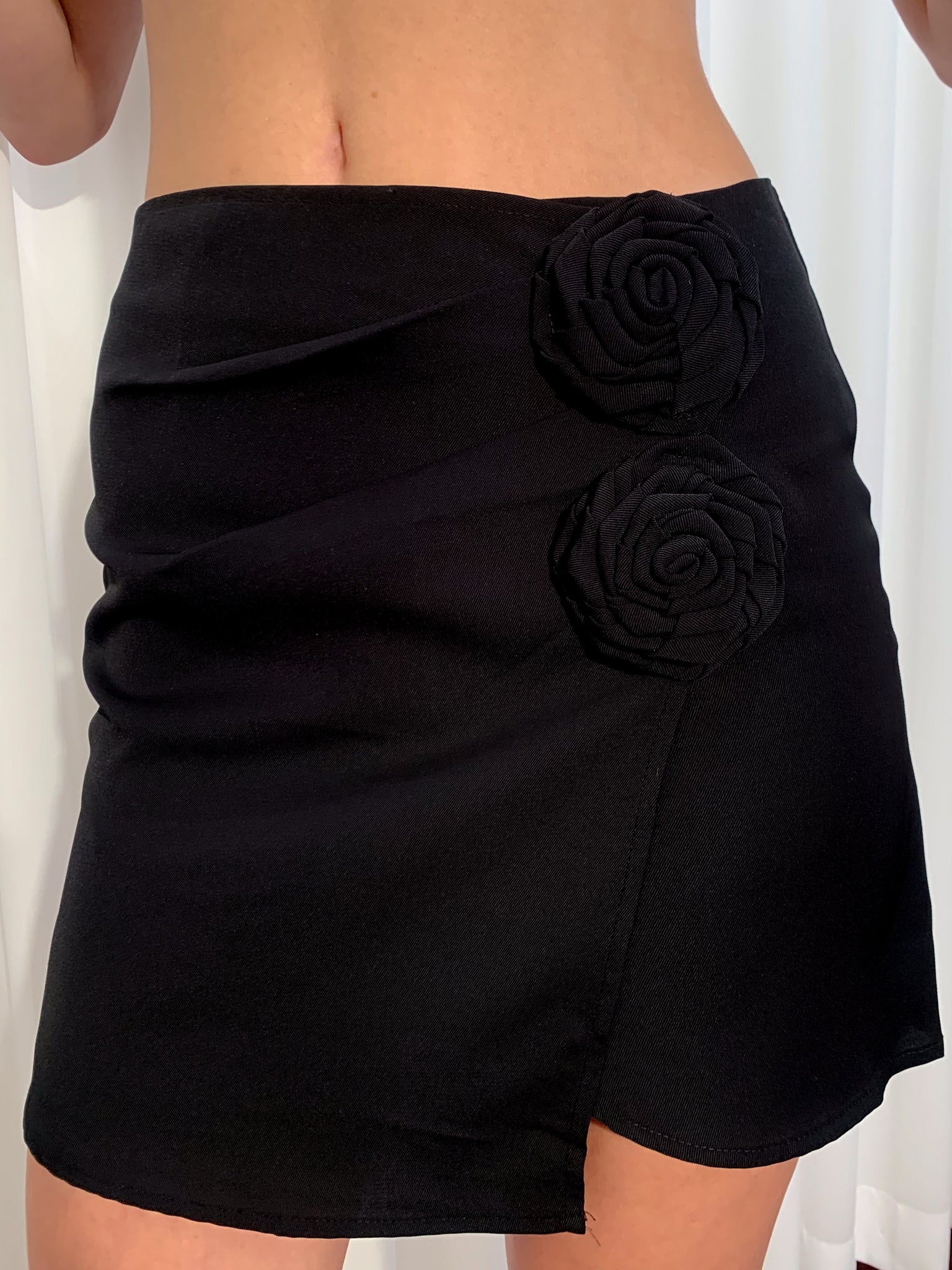 Roses Roses Draped Skirt