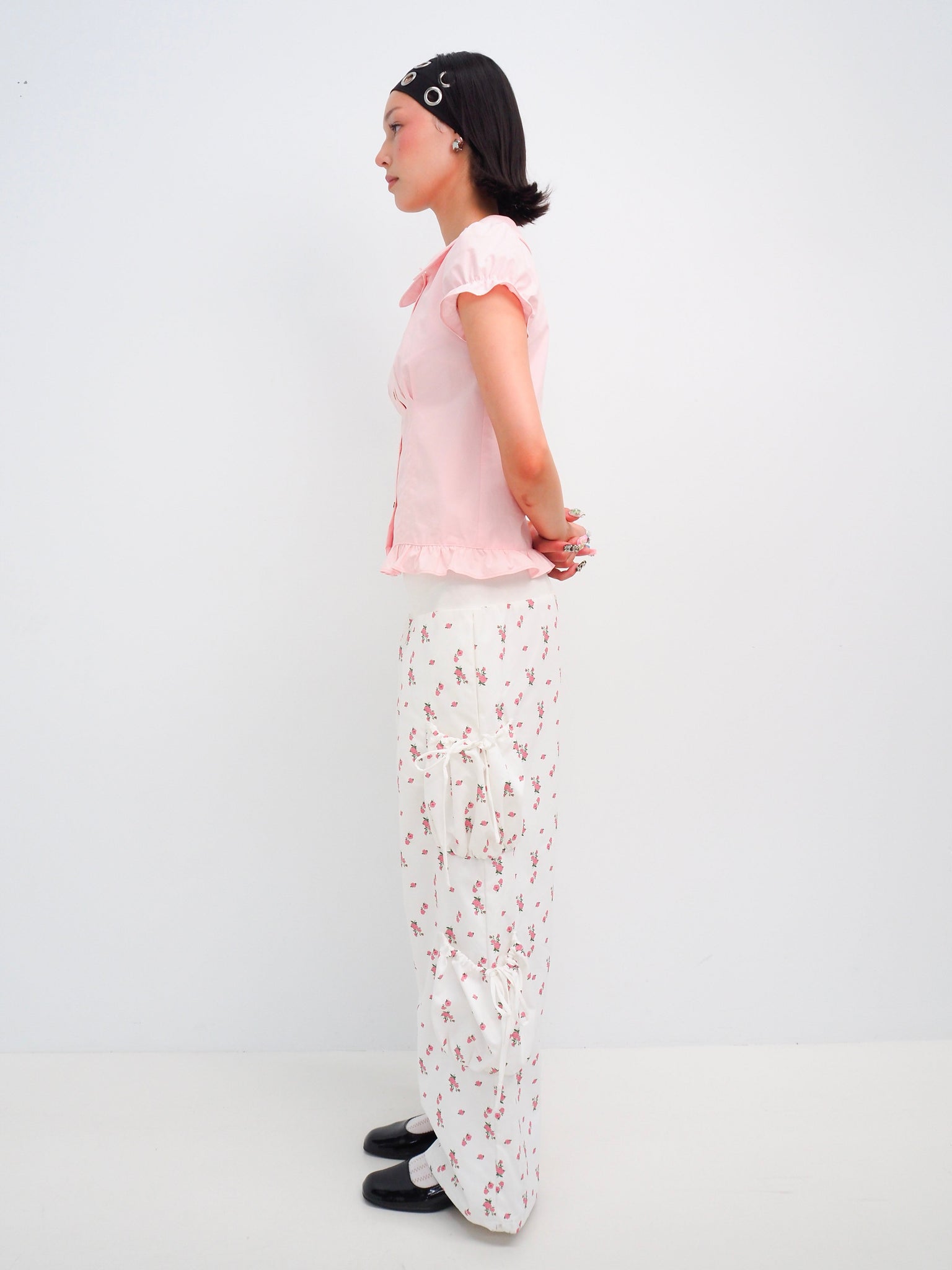 Yuki Pant - White Floral