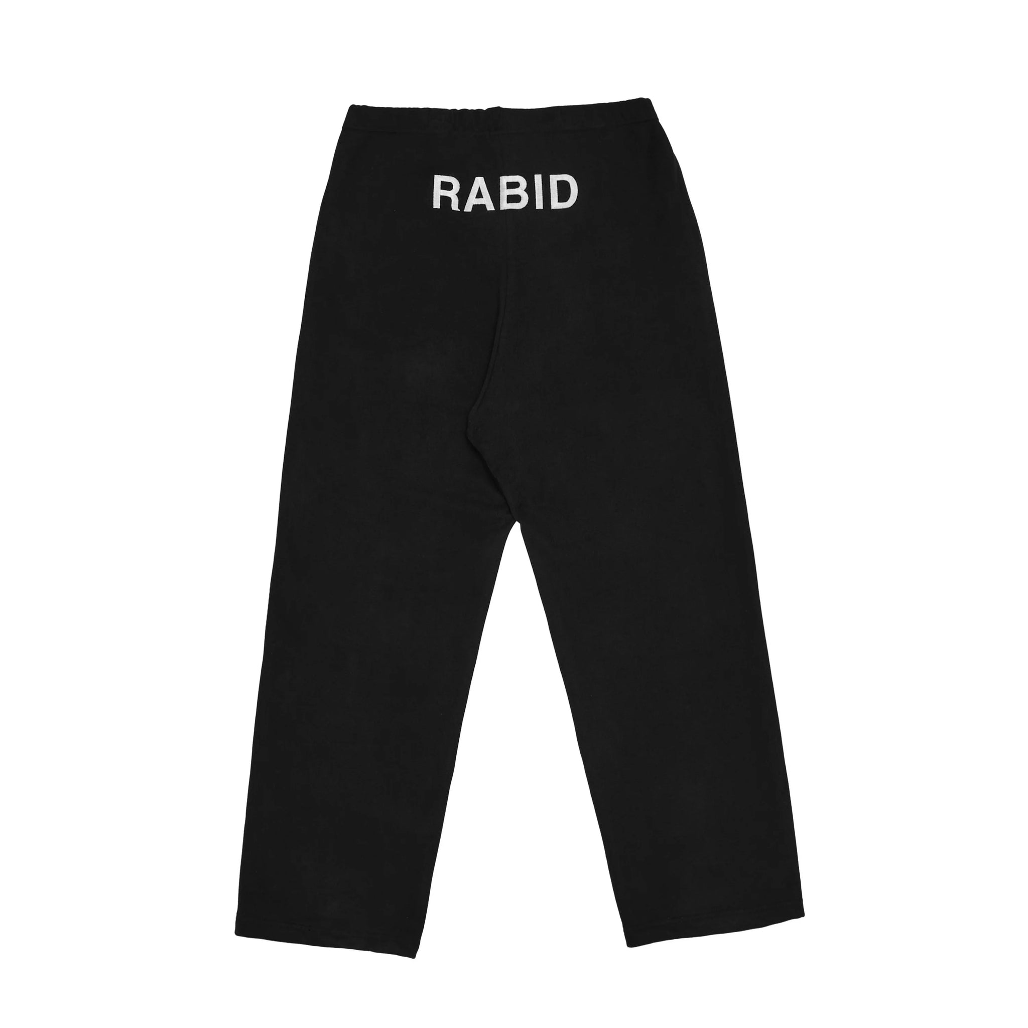 Beaded School Logo Track Pants in Black