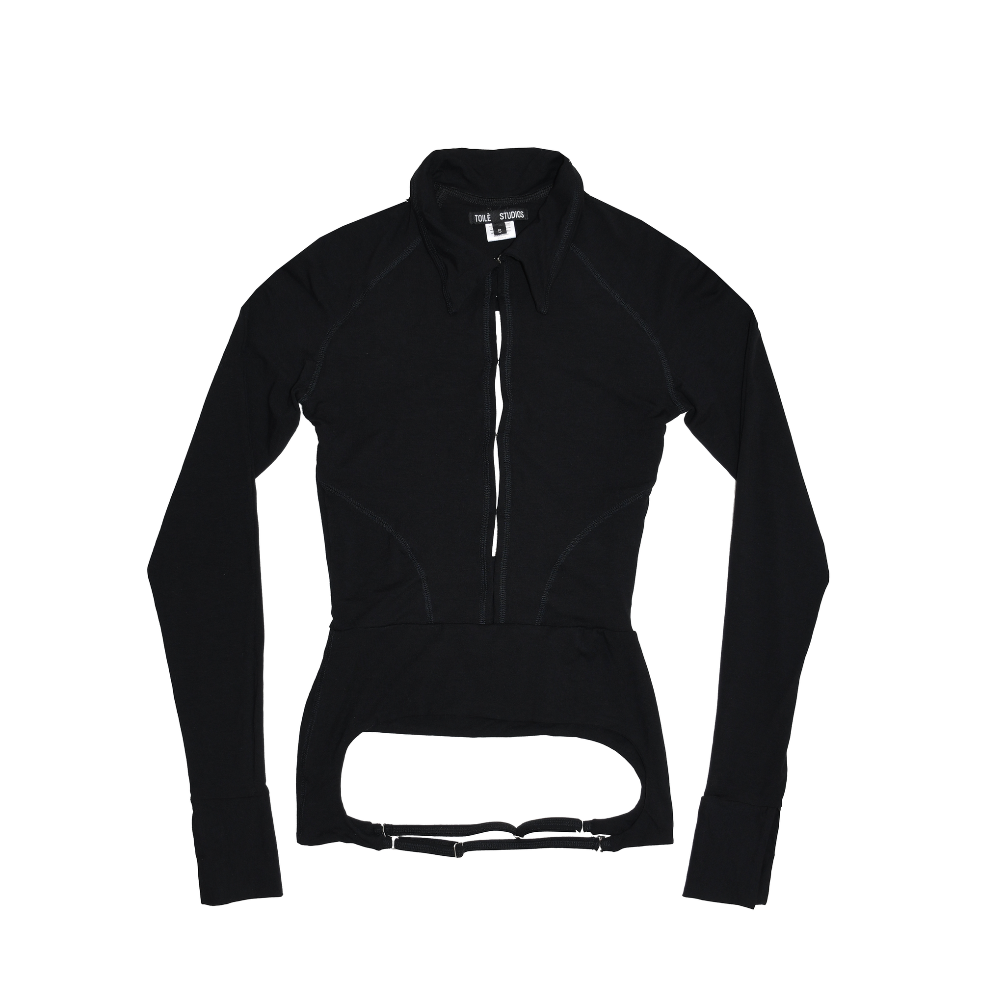 Code Backless Shirt Black