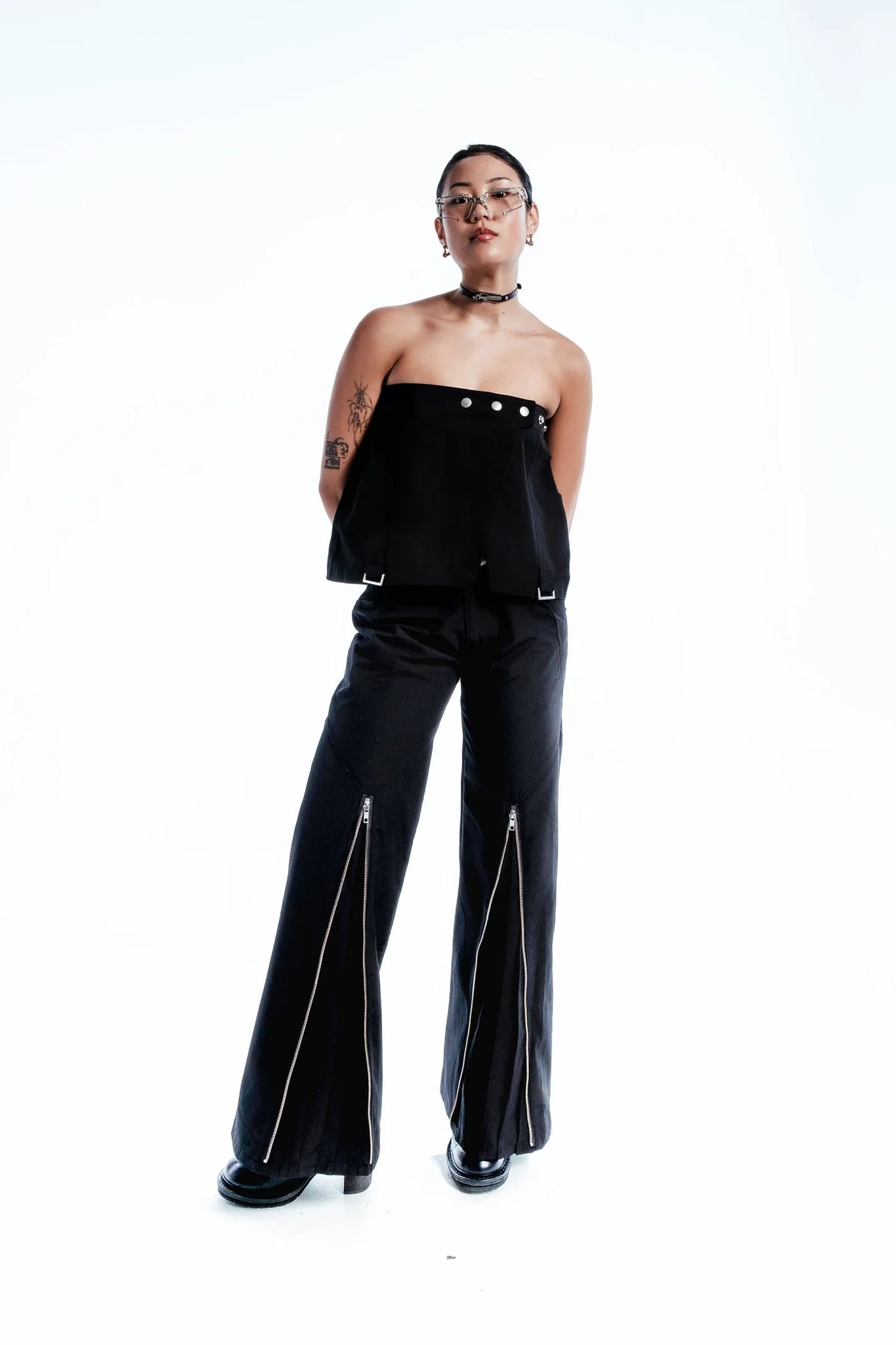 Zip Pleat Pants [2 colours]