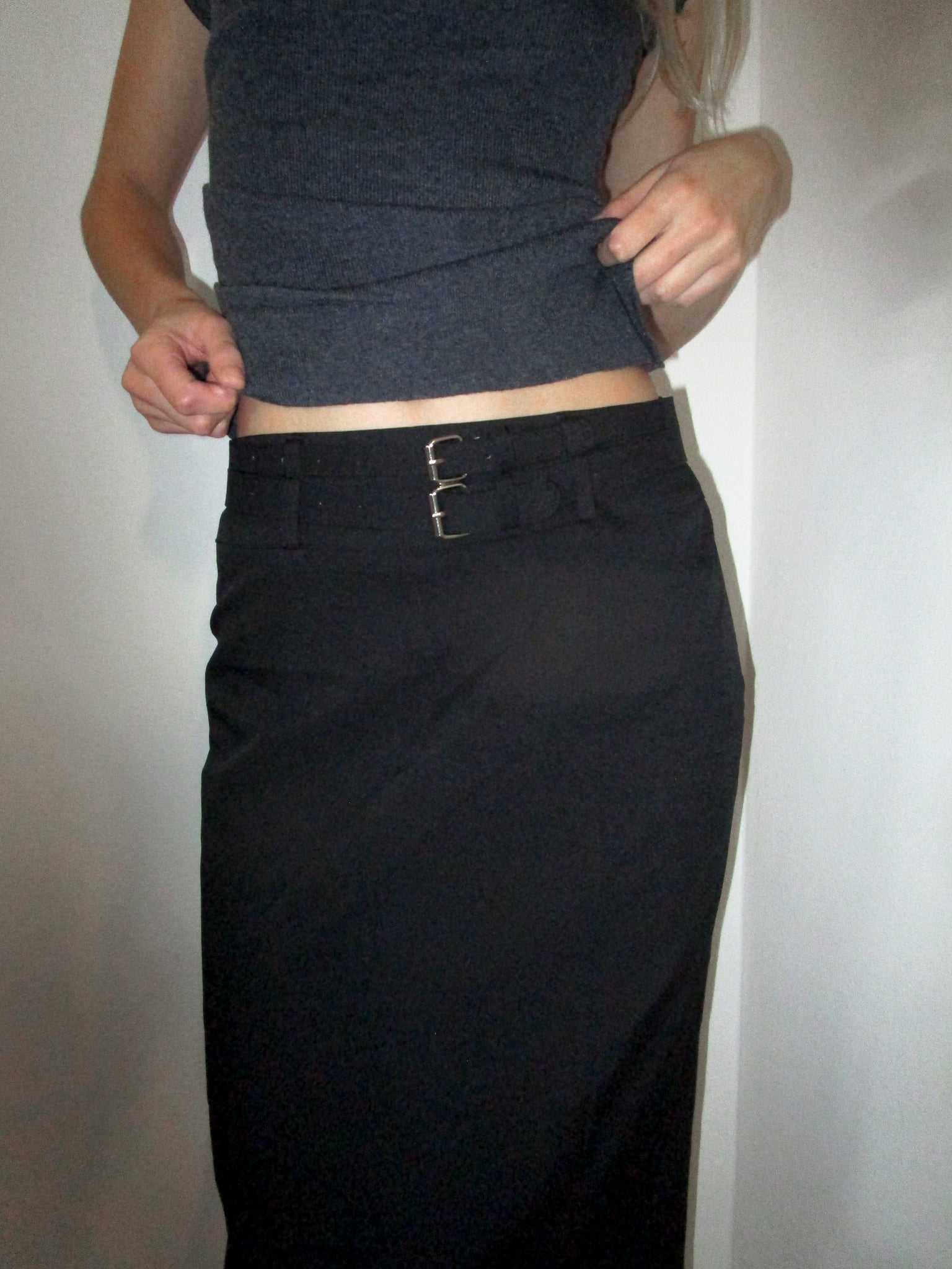 Double Belt Skirt [2 Colours]