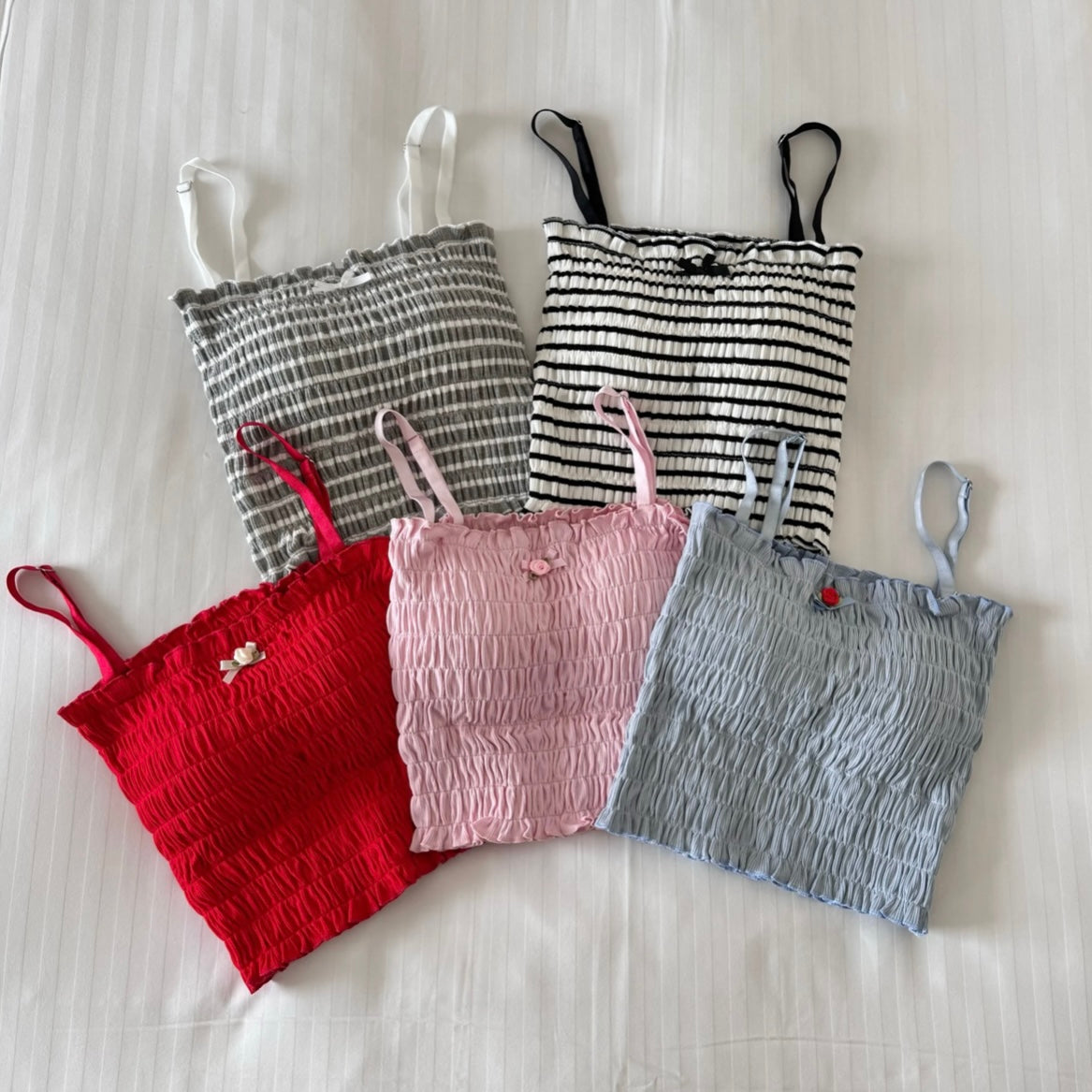 Shirring Gather Petit Camisole [5colours]