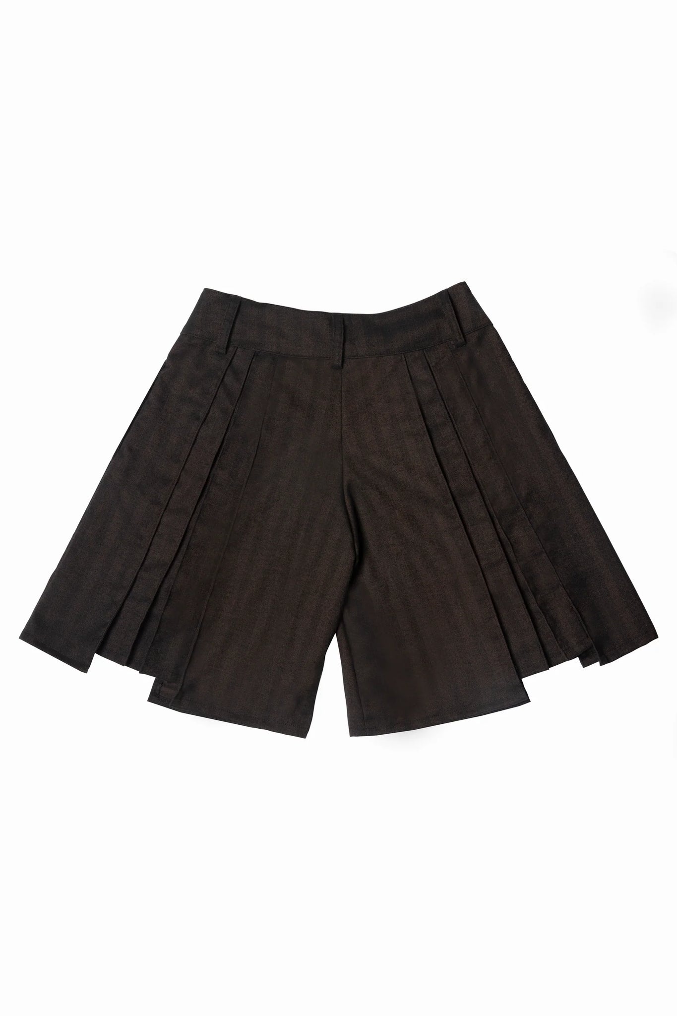 Pleated Trouser Short Brown