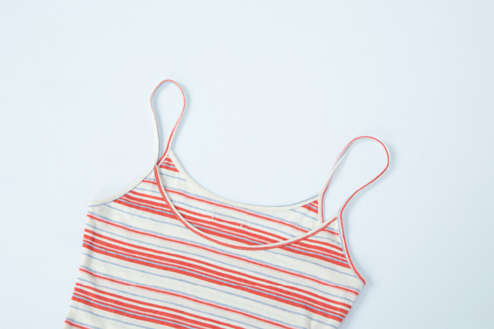 Stripe Sleeveless Top (Red)