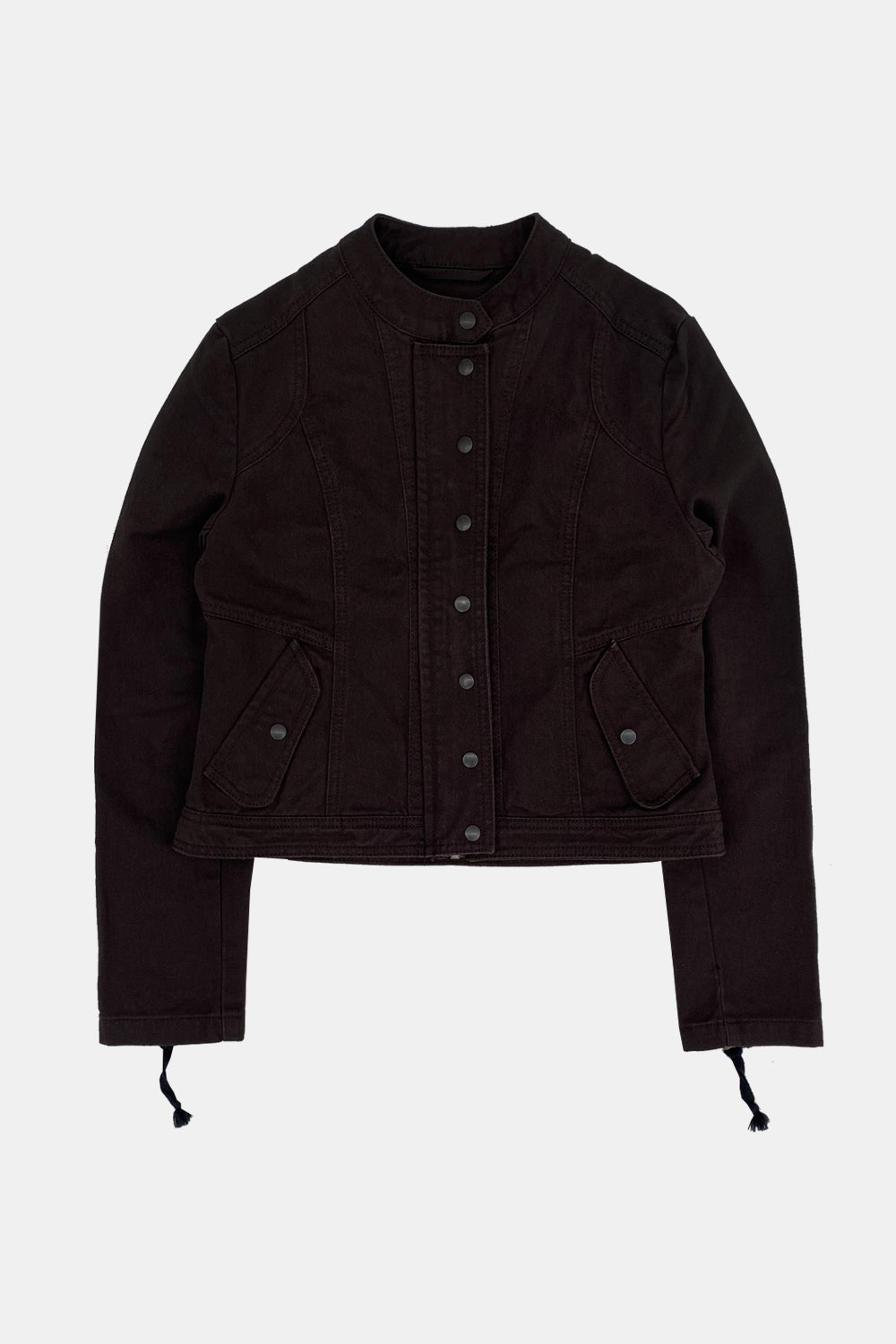 Washed Biker Jacket (Brown)