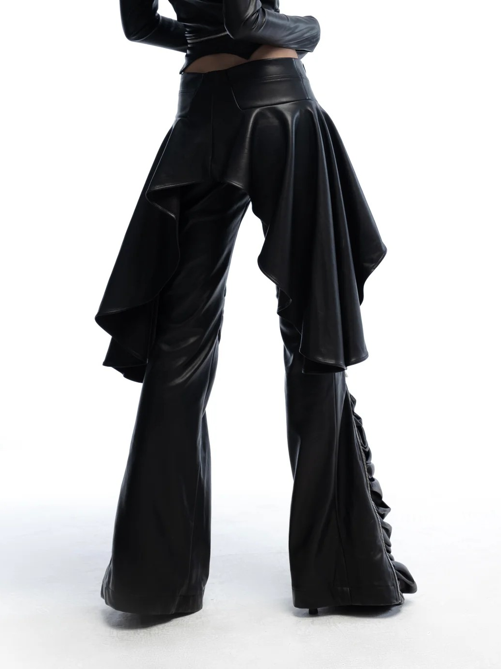 FRAME-X Center Leather Skirt Pants