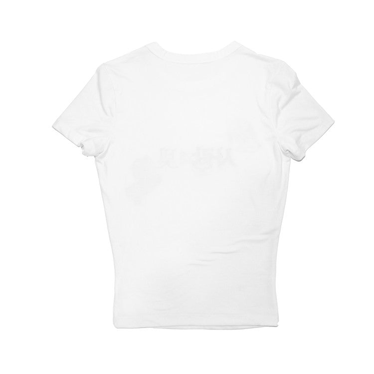 Light Of Love Slim Tee in White