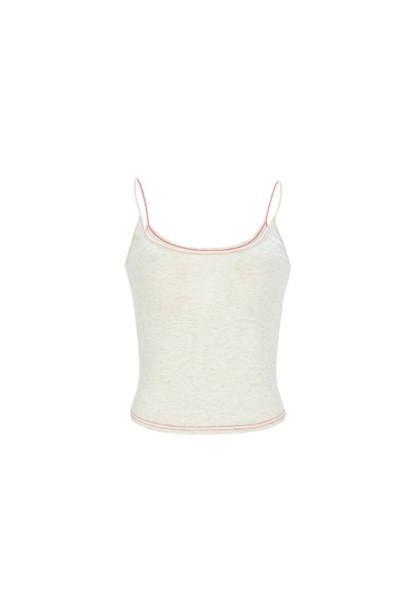 Oatmeal Sleeveless Top