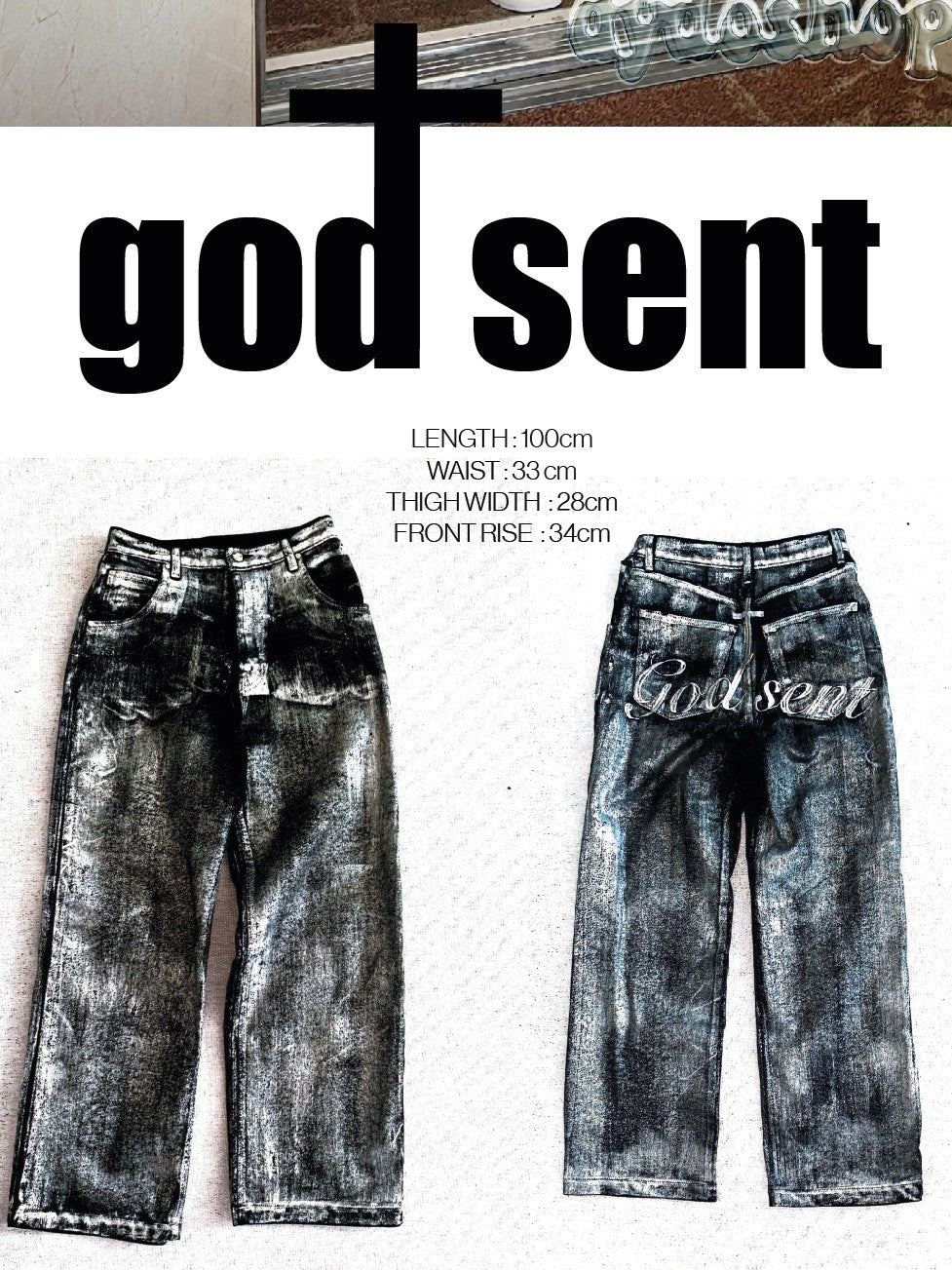 God Sent Metal Jeans